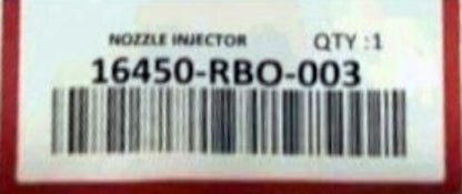 OEM Honda INJECTOR ASSY., FUEL 4SET  Civic 16450-RB0-003