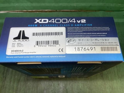 2JL Audio [JL-XD400/4V2] XDM Car and Marine Amplifier4 Channel Full-Range Amp V21