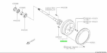 OEM Genuine SUZUKI Jimny Rear Brake Drum BrakeSystemParts 43500-83810 43500838100