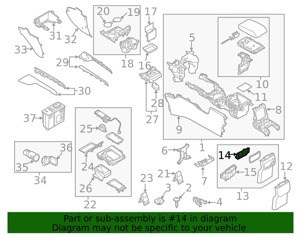 OEM LOUVER,CENTER Genuine Mazda CX-5 K1236491X02