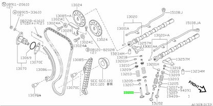 OEM VALVE, INTAKE Genuine Nissan 180SX S13 KRPS13 SR20DET 13201-53J000