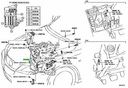 OEM TOYOTA Lexus IS250/350/2##D Engine Control Computer Bracket No.2 89668-530200