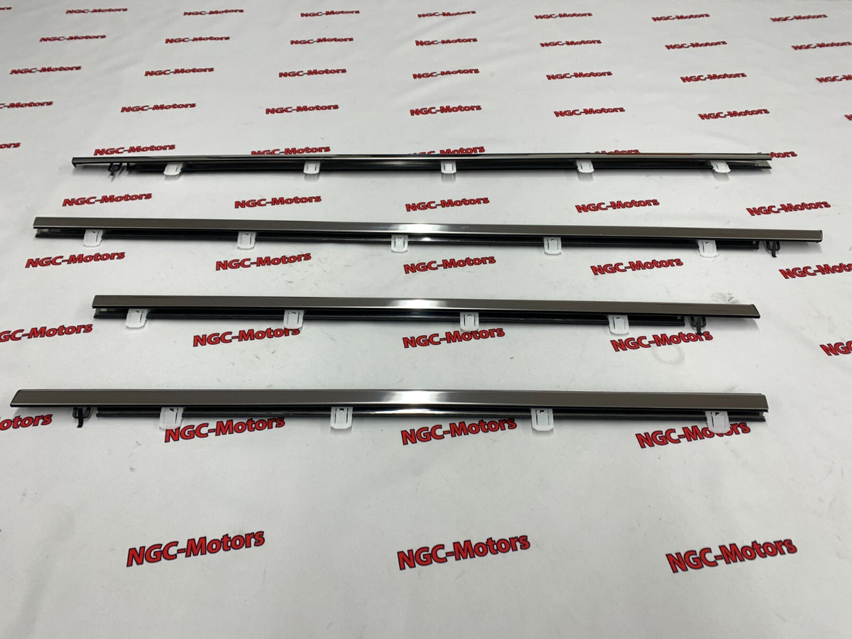 Honda ACURA genuine 4pcs Window Molding Weatherstrip Trim Chrome TSX Sedan 09-14