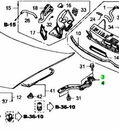 OEM HINGE COMP.,  HOOD R＆L SET Genuine HONDA Civic DBA-FD1 60120/60170-SNA-A00ZZ