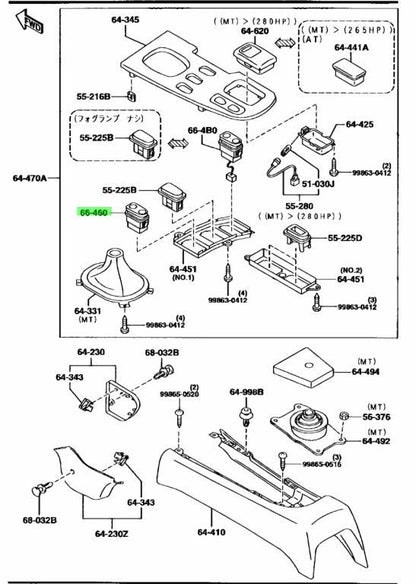 OEM MAZDA REAR DEFOGGER SWITCH RX-7 FD3S F146-66-4602