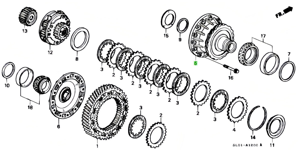 Genuine OEM Honda NSX Acura NA1 NA2 AT Differential Case Set 41310-PR8-000