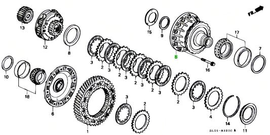 Genuine OEM Honda NSX Acura NA1 NA2 AT Differential Case Set 41310-PR8-000