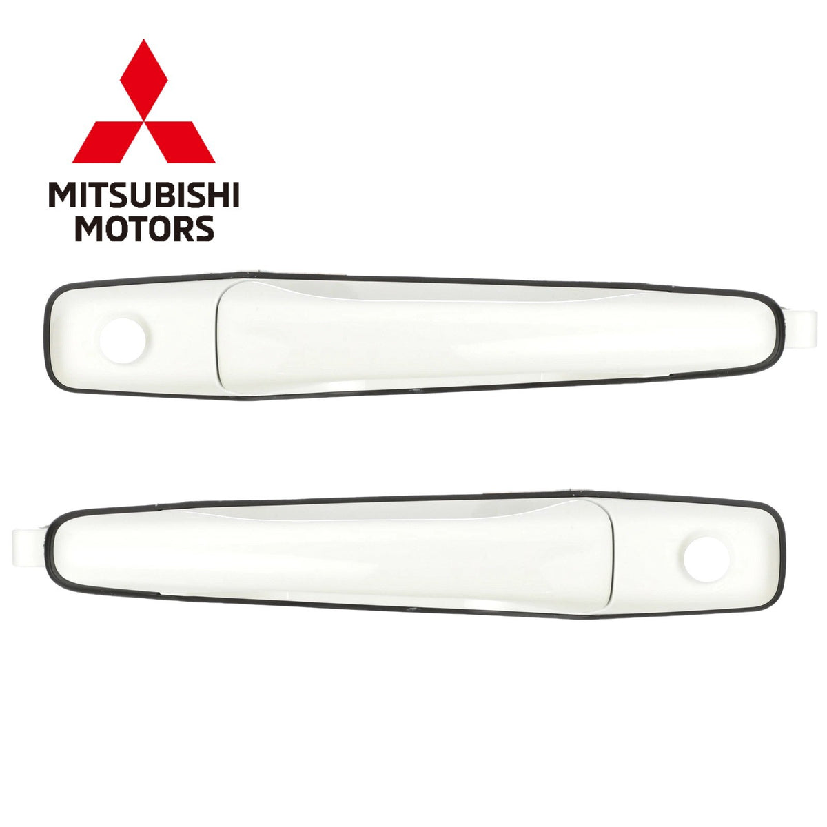 Genuine Mitsubishi Evo 9 CT9A White Front Door Handles Pair MR654028 MR6540270