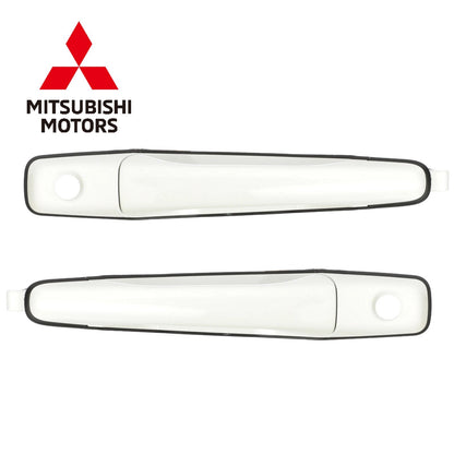 Genuine Mitsubishi Evo 9 CT9A White Front Door Handles Pair MR654028 MR6540270