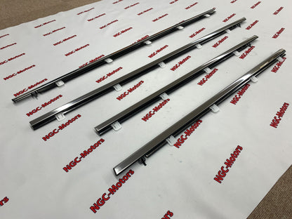 Honda ACURA genuine 4pcs Window Molding Weatherstrip Trim Chrome TSX Sedan 09-14