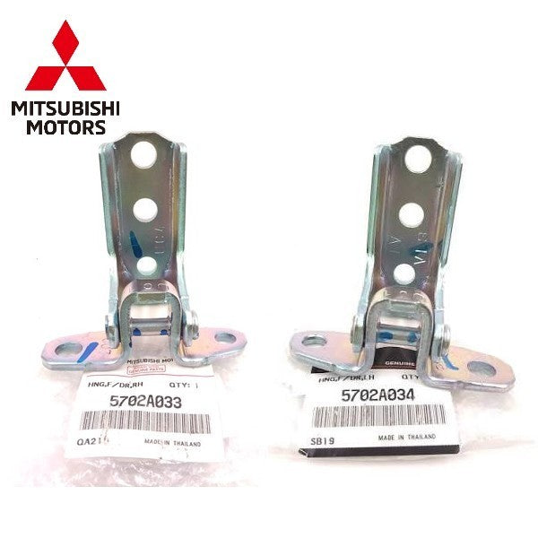 New Genuine Mitsubishi Front Rear Door Hinge LH RH Pair 5702A033/5702A034 OEM0