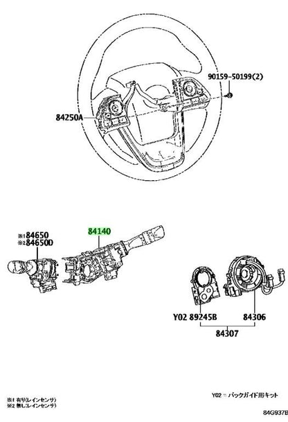 Genuine Toyota Hiace GDH201V Headlamp Dimmer Switch OEM 84140-264301