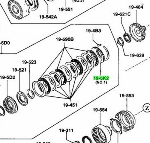 OEM Mazda RX-7 FD3S Eunos Cosmo JCES BV65-19-5K3 Retaining Plate Genuine AT1