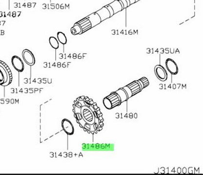 Genuine Nissan Parking Gear 31486-90X001