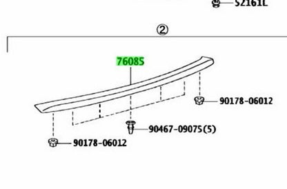 TOYOTA Genuine Models Rear Spoiler 76085-53040-J0 NEW1