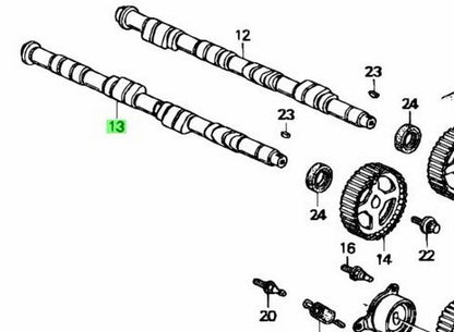 OEM Honda Acura Integra DC2 GS-R B18C Exhaust Camshaft 14121-P72-900 Genuine1