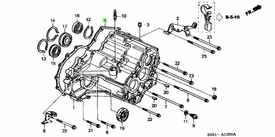 OEM Honda Acura Integra DB7 DB8 DC2 AT Torque Converter Case Gasket21811-P56-0001