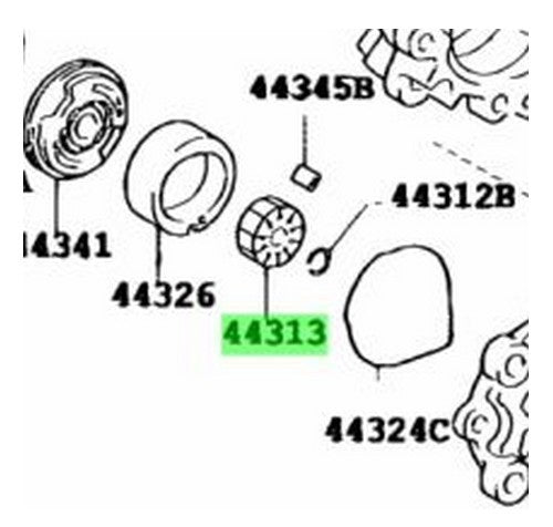 Genuine Toyota Power Steering Vane Pump Rotor 44313-32060 Corolla Celica Estima1