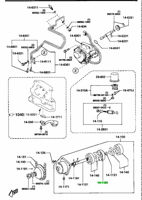 OEM Mazda RX-7 FD3S 13B Oil Pump Middle Plate NF01-14-135 Genuine0