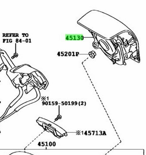 Genuine Lexus HS250H RX270/350/450H Horn Button Assy 45130-48230-E0 4513048230E01
