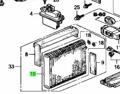 OEM EVAPORATOR COMP. Genuine Honda S2000 AP2 80215-S2A-013
