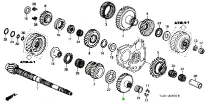 OEM GEAR, COUNTERSHAFT SECOND Genuine Acura NSX 23441-PR9-000
