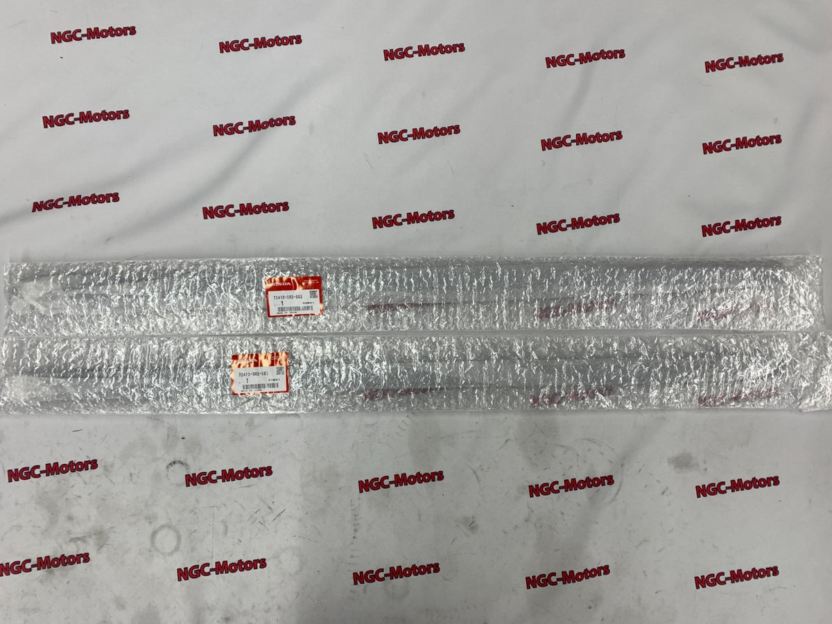 HONDA CIVIC EG6 EG5 EG4 EG3 Window Door Molding Weather Strip Outer Pair Set OEM