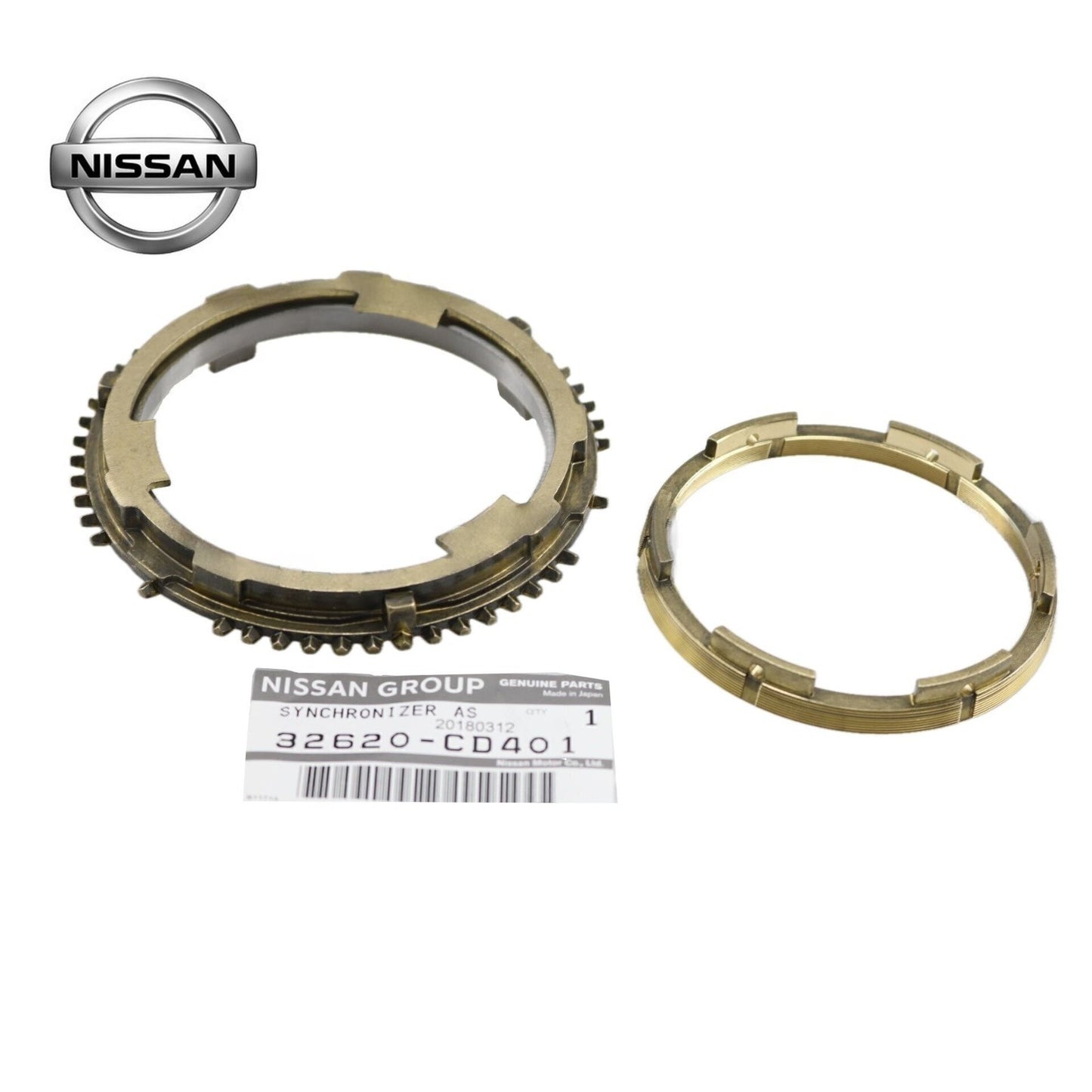 Genuine Nissan Infiniti 350Z 370Z G35 G37 6MT 1st Gear Synchro 32620-CD401 OEM0