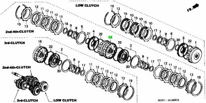 OEM HONDA SECOND CLUTCH GUIDE AT TRANSMISSION CR-V INTEGRA 22610-PF4-0100