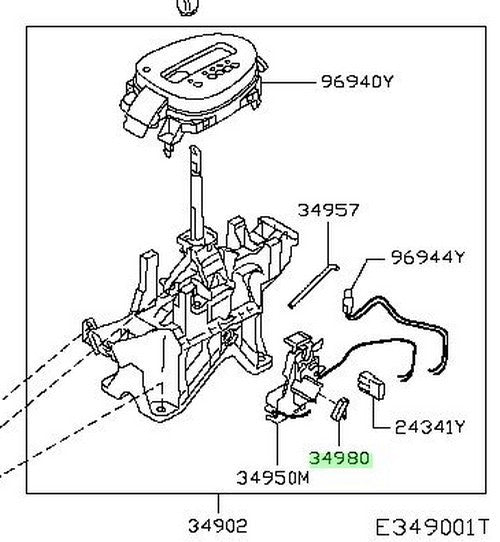 New Genuine Nissan Transmission Park Position Switch 34980-5RA0A OEM1