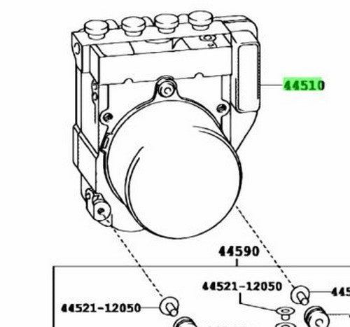 OEM Genuine TOYOTA Lexus RX270/350/450H BrakeActuatorAssy 44050-48412 44050484122