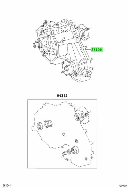 Genuine Toyota Transfer Case Assembly 36100-6D4011