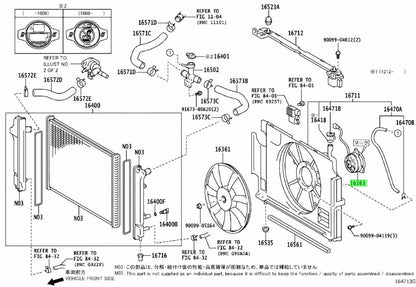 【NEW】Toyota Genuine 2012-2019 Prius C Motor, Cooling Fan 16363-211102