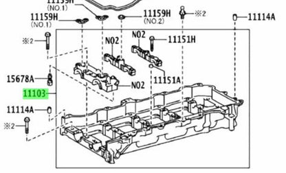 OEM TOYOTA Lexus CamshaftHousing Sub Assy Engine 02/2012- 11103-36011 11103360111