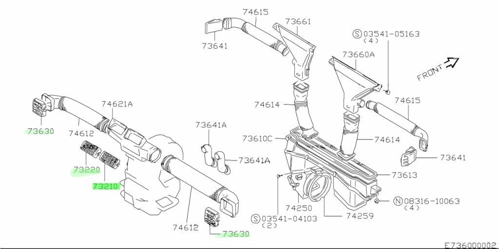 OEM Genuine Suzuki NEW Jimny Black Dashboard Air Vent Louver Set 73210-70A00-5PK1