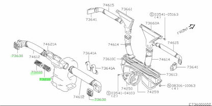 OEM Genuine Suzuki NEW Jimny Black Dashboard Air Vent Louver Set 73210-70A00-5PK1