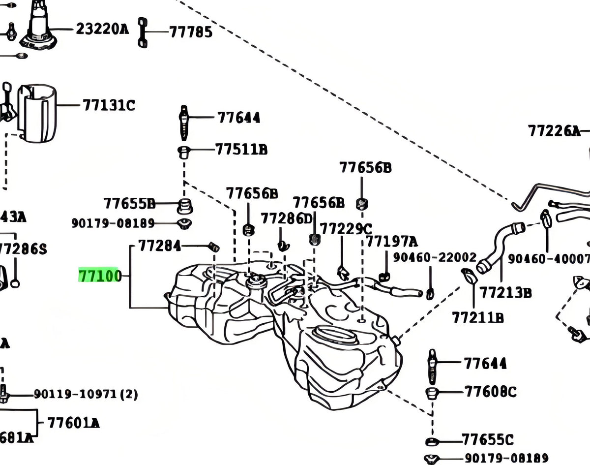 Genuine Lexus Fuel Tank Assy 77001-30630 for GS F GS IS RC F0