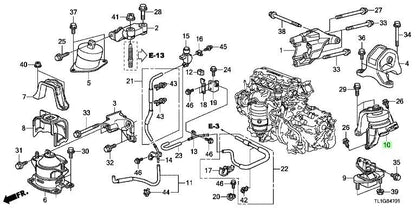 Honda Genuine OEM Transmission Mount Upper 50870-TL1-E02 for Accord Acura TSX