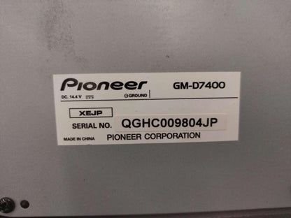 carrozzeria (Carrozzeria) GM-D7400 4ch power amplifier7