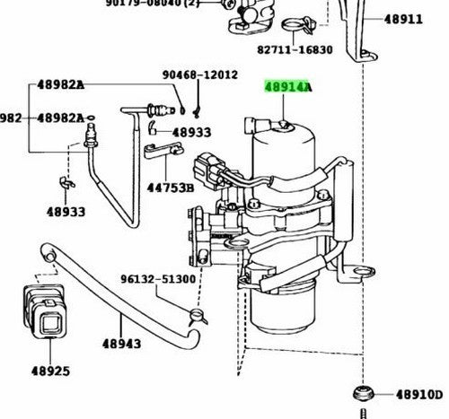 OEM Genuine TOYOTA Lexus Height Control Compressor No.1 48914-50030 48914500303