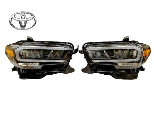 NEW OEM TOYOTA TACOMA 2020-2022 TRD PRO LED FRONT HEADLIGHT ASSEMBLY 2PC SET0