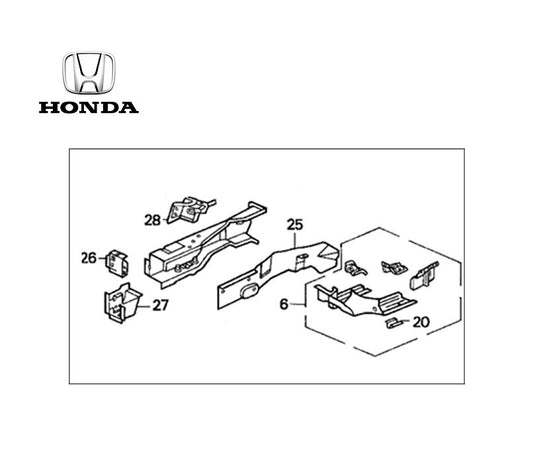 OEM Honda Civic EG EG6 EG8 EG9 60910-SR3-300ZZ LH Front Side Frame Genuine0