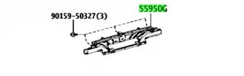 OEM Genuine TOYOTA Lexus IS RC Defroster Nozzle Assy HVAC 55950-53030 55950530301