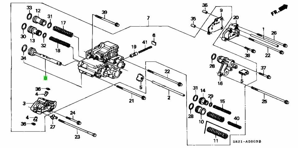 OEM Honda 27405-P24-J00 Servo Body Sub Assy AT Transmission Civic EG0