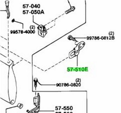Mazda Genuine RX-7 FD3S Rear Back Striker F100-57-510A F1 OEM New1