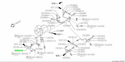 OEM CONNECTOR, 3-WAY Genuine Nissan GT-R R33 BCNR33 15191-05U141