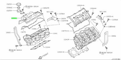 NEW Genuine Nissan GT-R R35 Right Valve Cover OEM 13264-JF00D1
