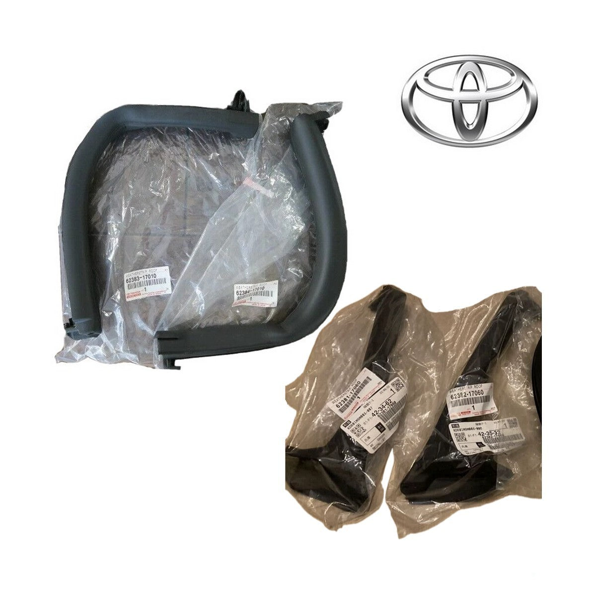 TOYOTA MR2 Spyder ZZW30 Soft top WEATHERSTRIP ROOF SIDE RAIL SET Genuine0