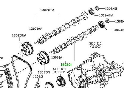 New Genuine Nissan Camshaft Assembly 13020-4BB0A OEM1