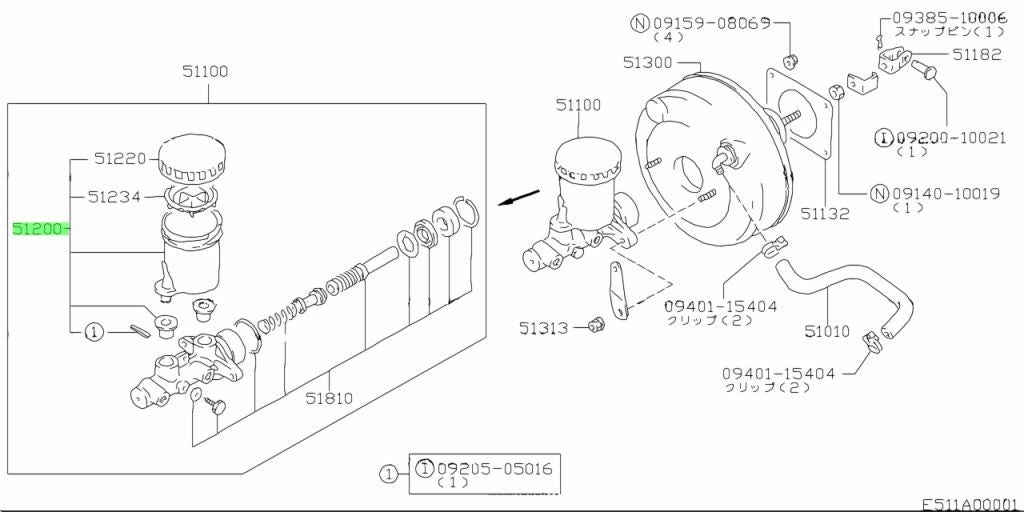 51200-70A40-000 Suzuki Reservoir assy,master cylinder 5120070A40000, New Genuine0